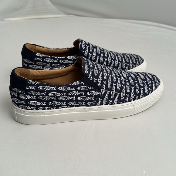 AZZUL NY navy blue and white Sardine Faro slip-on sneakers main image 13